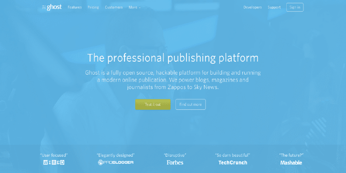Ghostを2.0にアップグレードする